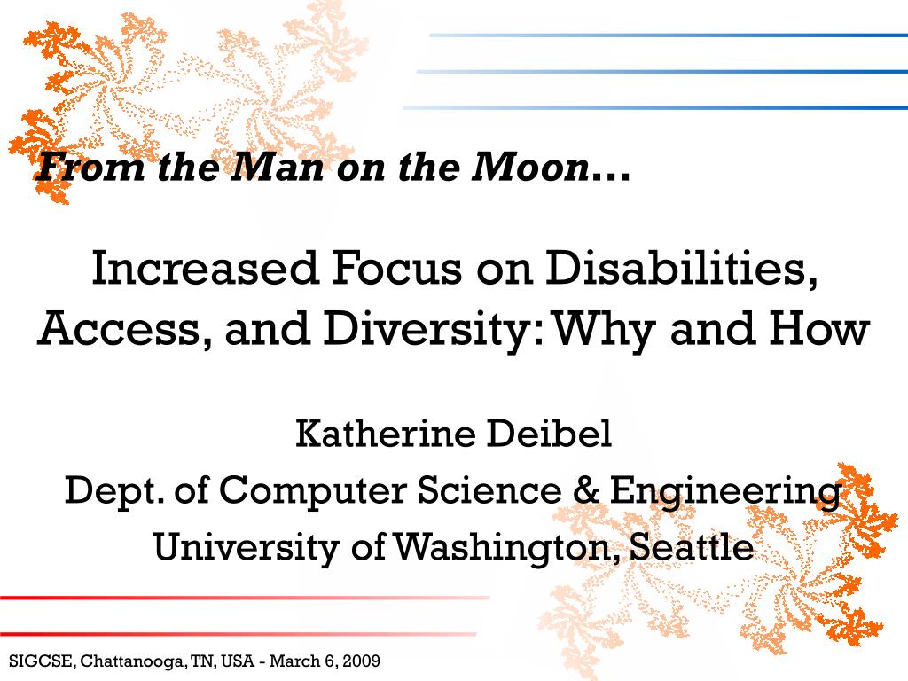 PPT - Enhancing Diversity and Accessibility in Computing Education for ...