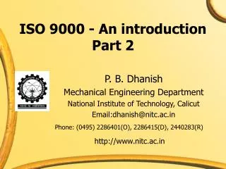 ISO 9000 - An introduction Part 2
