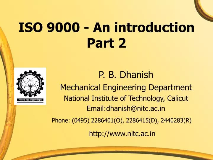 iso 9000 an introduction part 2