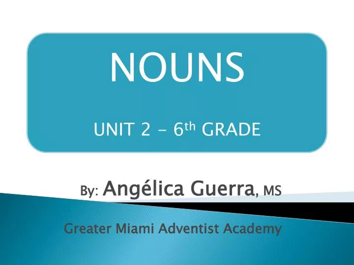by ang lica guerra ms greater miami adventist academy