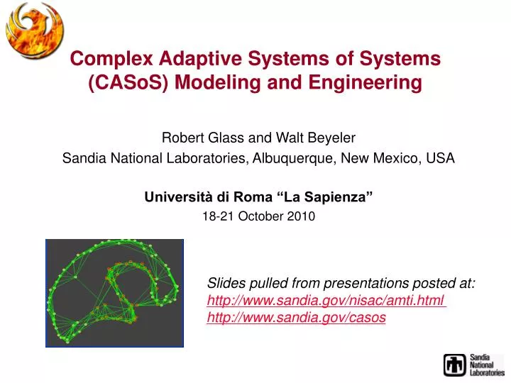 complex adaptive systems of systems casos modeling and engineering