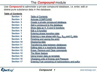 The Compound module
