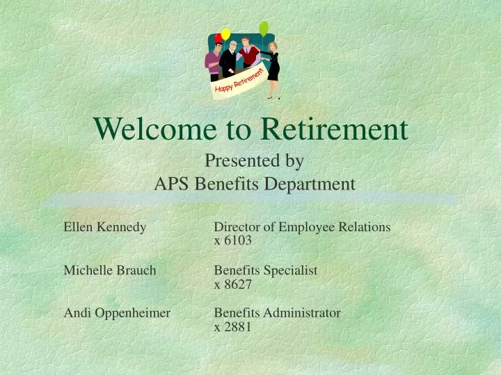 welcome to retirement