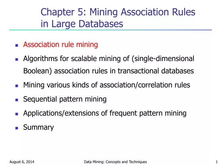 chapter 5 mining association rules in large databases