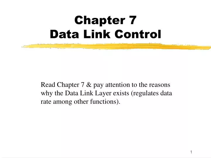 chapter 7 data link control