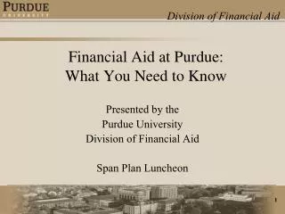 Financial Aid at Purdue: What You Need to Know