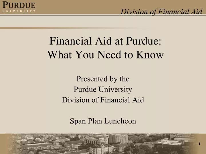 financial aid at purdue what you need to know