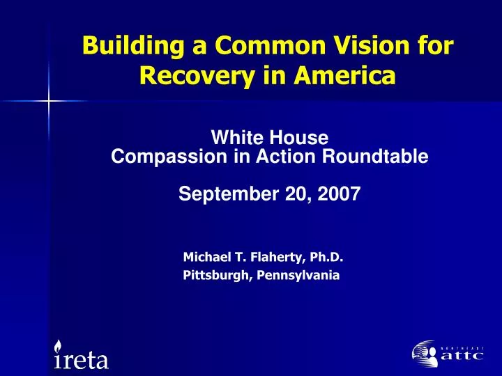 building a common vision for recovery in america
