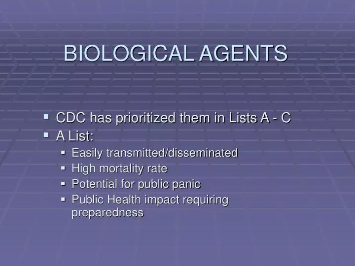 biological agents