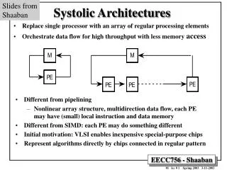 Systolic Architectures