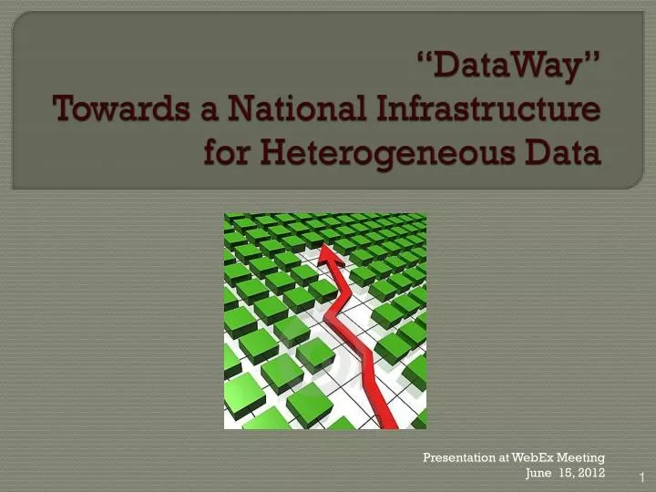 dataway towards a national infrastructure for heterogeneous data