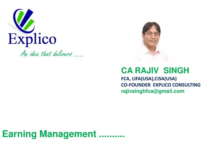 earning management