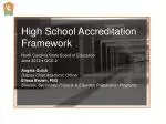 High School Accreditation Framework - slide 1