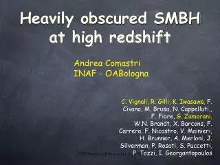 Heavily obscured SMBH at high redshift