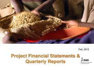 Project Financial Statements &amp; Quarterly Reports