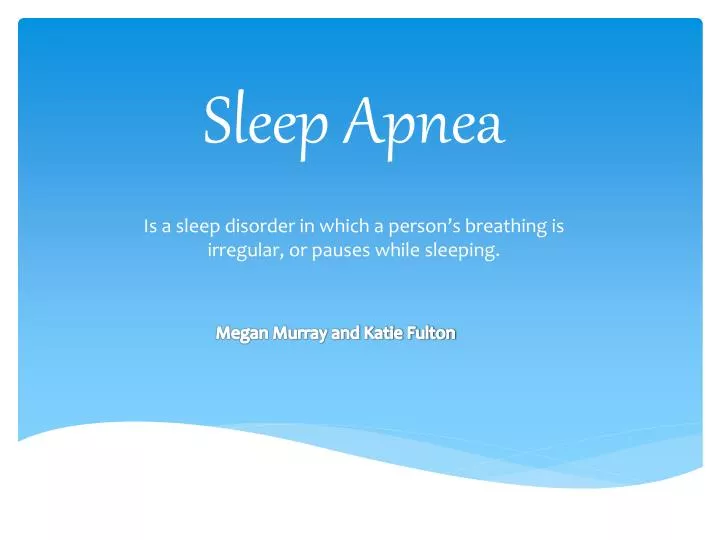 sleep apnea