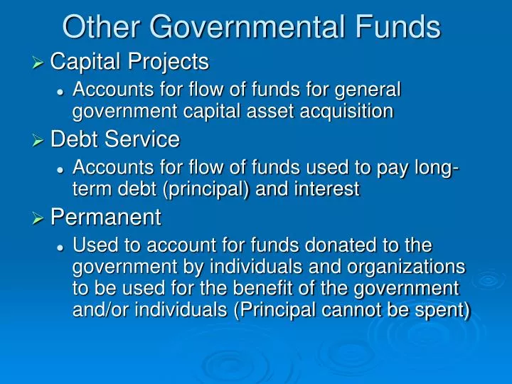 other governmental funds