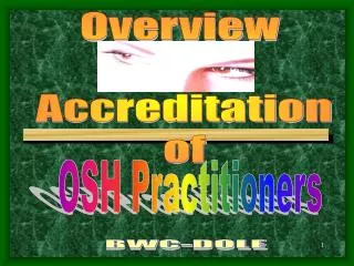 Overview Accreditation of