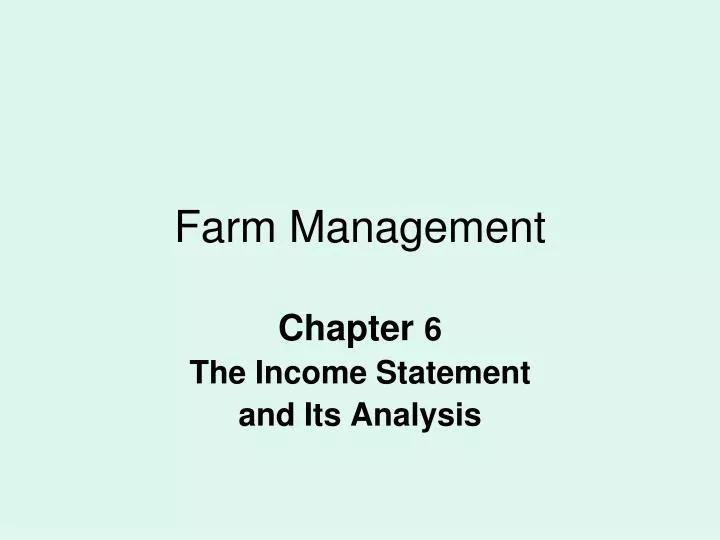 farm management