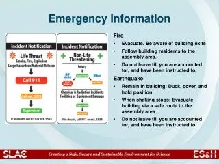 Emergency Information