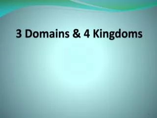 3 Domains &amp; 4 Kingdoms