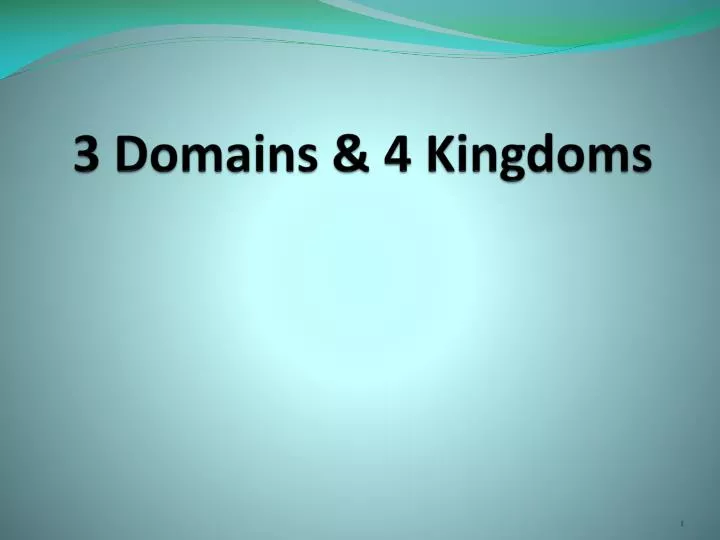 3 domains 4 kingdoms