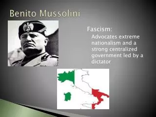 Benito Mussolini