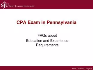 CPA Exam in Pennsylvania