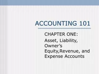 ACCOUNTING 101