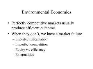 Environmental Economics