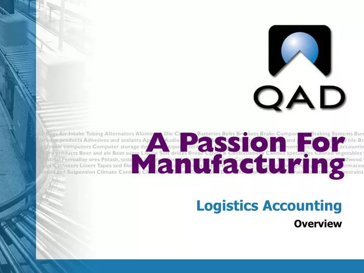 logistics accounting