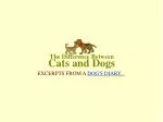 Cats and Dogs - slide 1