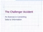 The Challenger Accident: Transforming Data into Insightful Information - slide 1