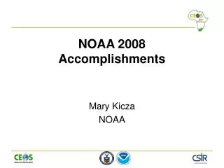NOAA 2008 Accomplishments