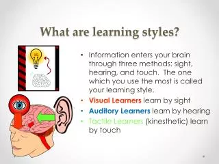 What are learning s tyles ?