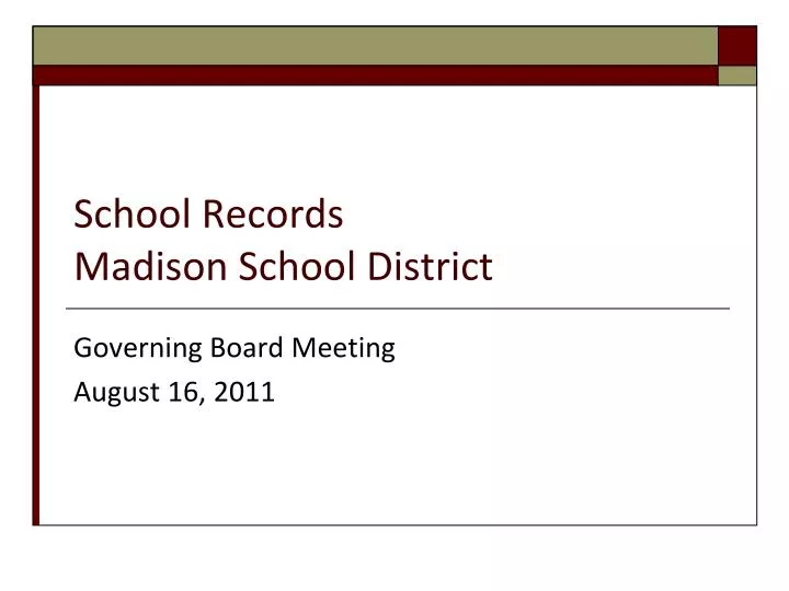 school records madison school district