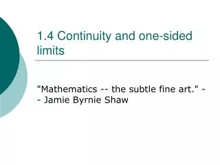 1 4 continuity and one sided limits