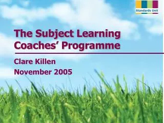 The Subject Learning Coaches’ Programme