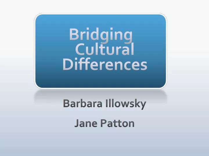 bridging cultural differences