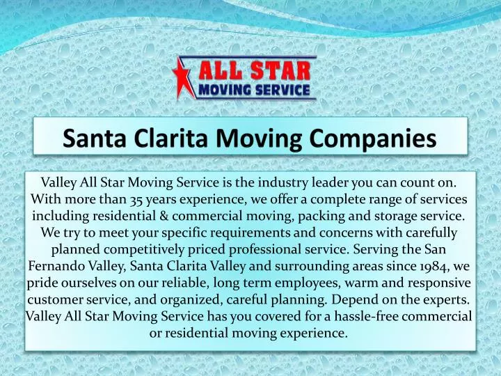 santa clarita moving companies