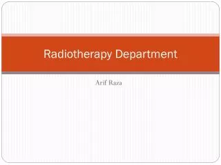 Radiotherapy Department