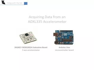 Acquiring Data from an ADXL335 Accelerometer