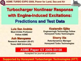 Kostandin Gjika Engineering&amp; Technology Fellow Honeywell Turbo Technologies