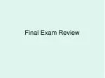 Comprehensive Chemistry Final Exam Review Guide - slide 1