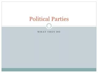 Political Parties