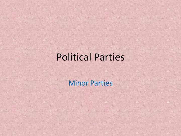 political parties