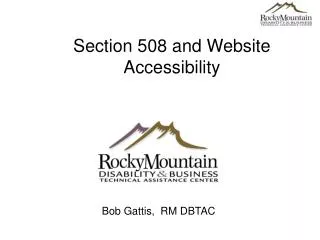 Section 508 and Website Accessibility