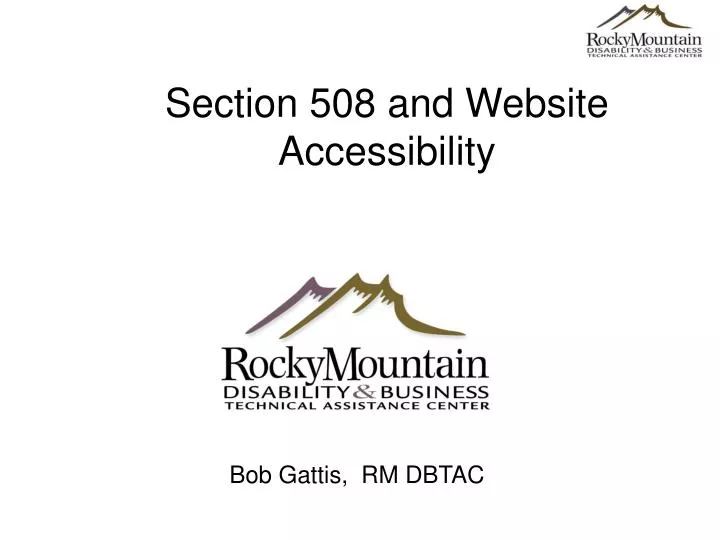 section 508 and website accessibility