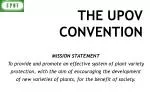 THE UPOV CONVENTION - slide 1