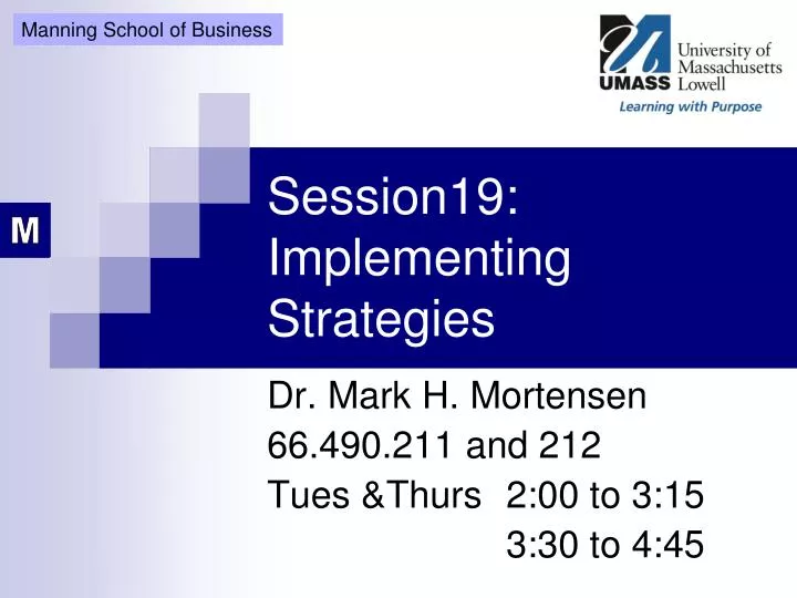 session19 implementing strategies